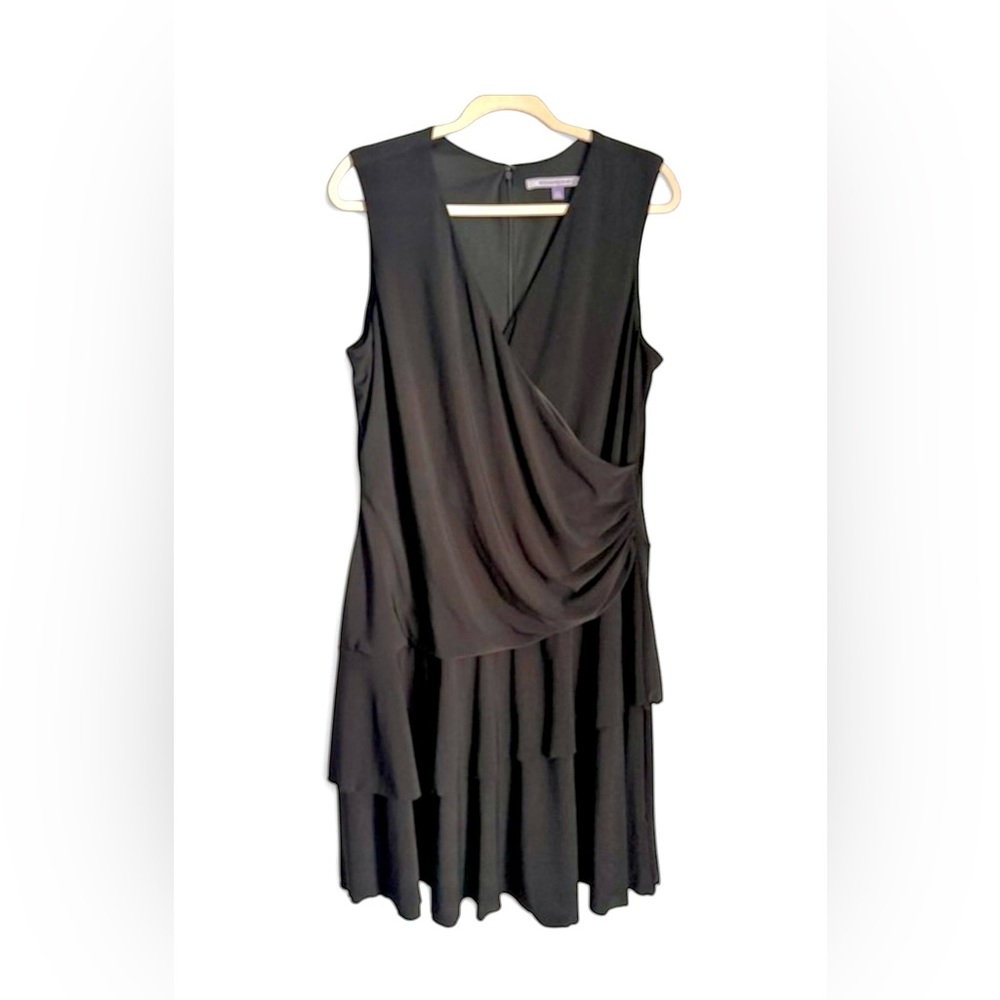 Carmen Marc Valvo Luxe Black Dress Size 18